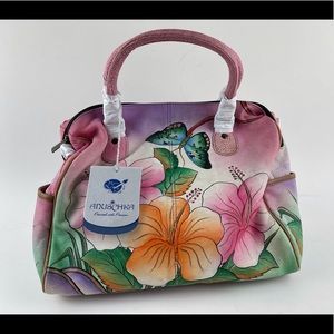 ANUSCHKA Leather FLORAL PARADISE Butterfly color